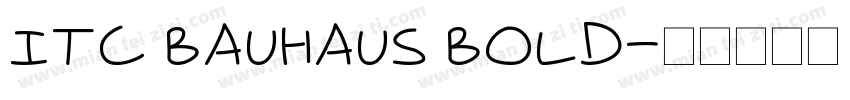 ITC Bauhaus Bold字体转换